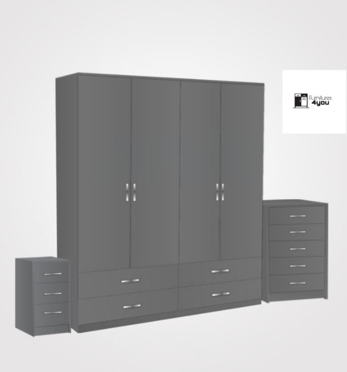 4 Door Set With 4 Drawers
