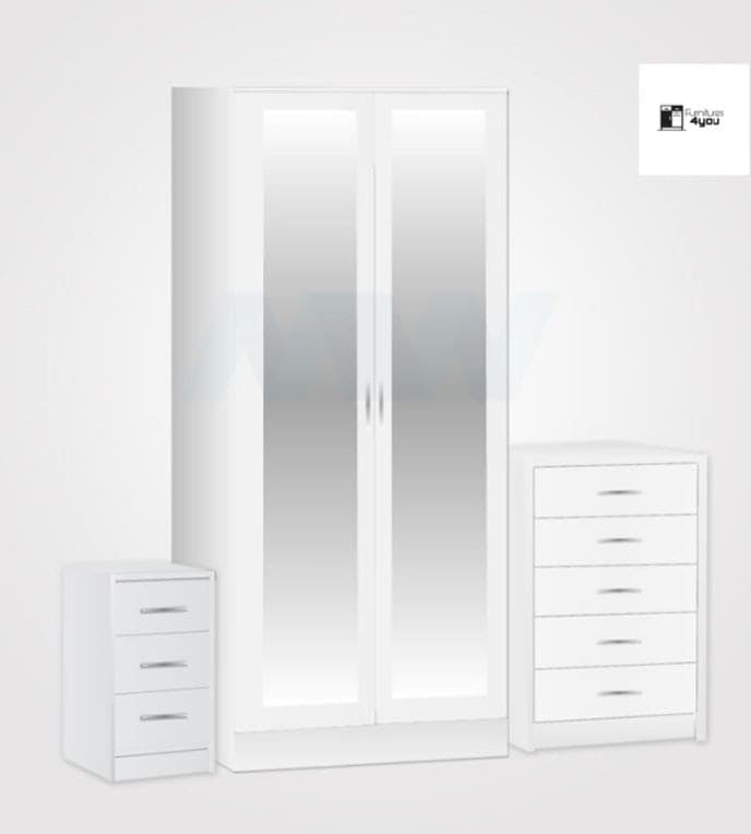 2 Door Mirrored Set