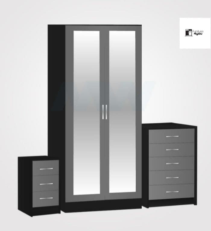 2 Door Mirrored Set