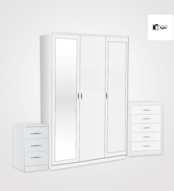 3 Door Set With 2 Mirrors