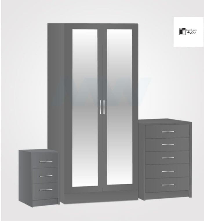 2 Door Mirrored Set