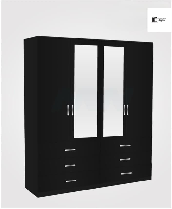 4 Door With 2 Mirrors & 6 Drawers