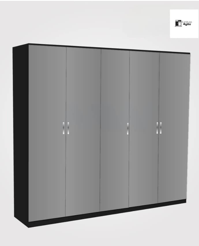 5 Door Plain Wardrobe