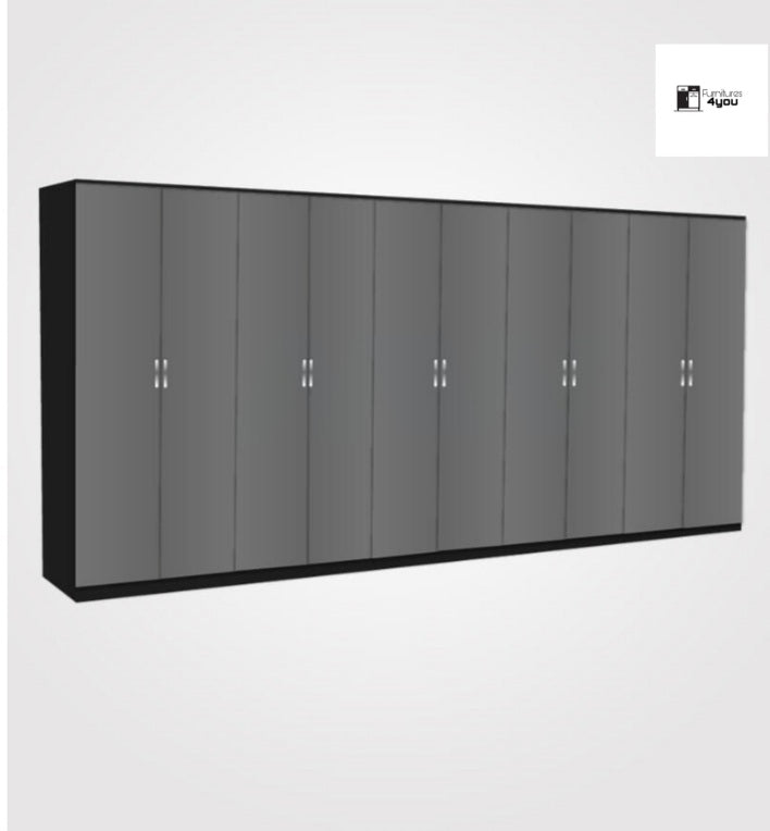 Kings 10 Door Plain Wardrobe