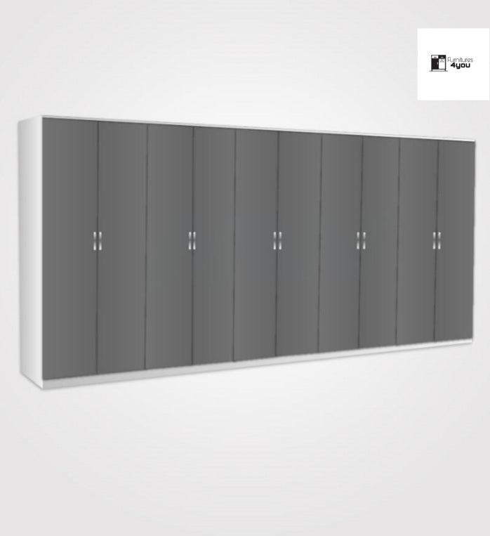 Kings 10 Door Plain Wardrobe