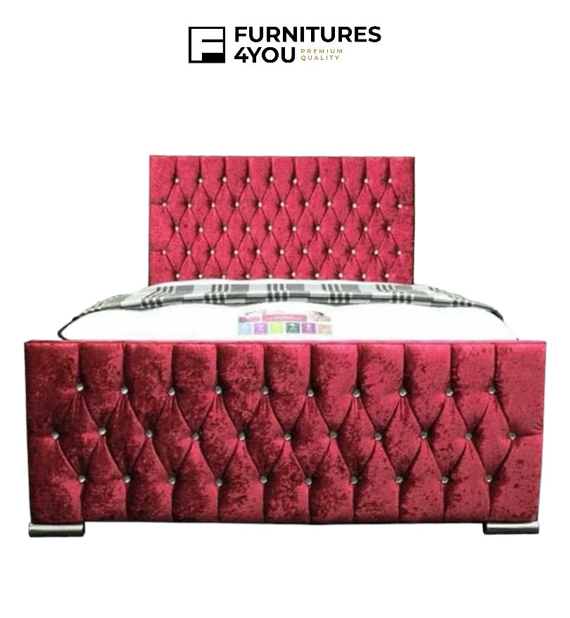 Luxury Monaco Crushed Velvet Storage Bed