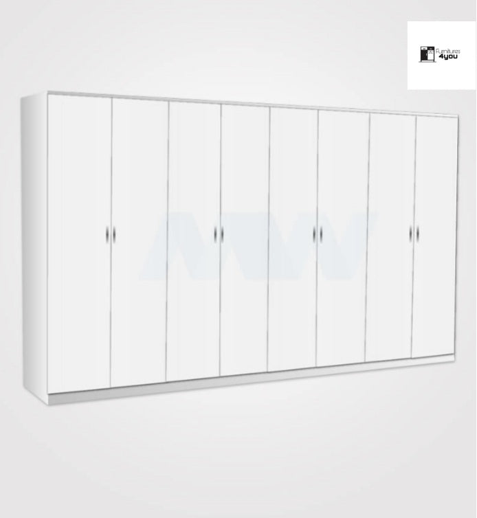 8 Door Plain Wardrobe