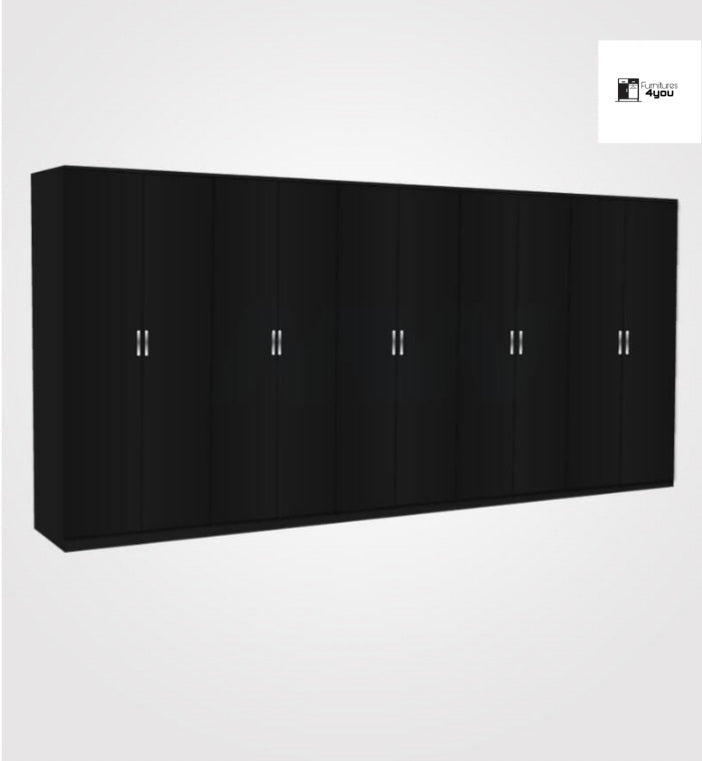 Kings 10 Door Plain Wardrobe