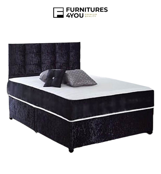 Crushed Velvet Divan Bed