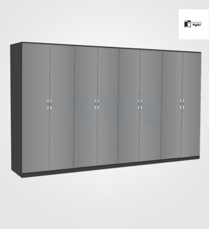 8 Door Plain Wardrobe