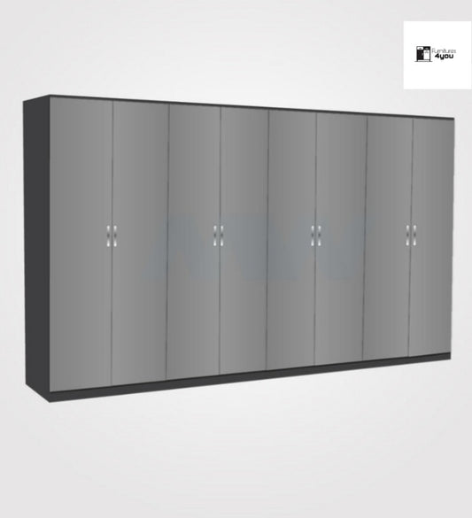 8 Door Plain Wardrobe