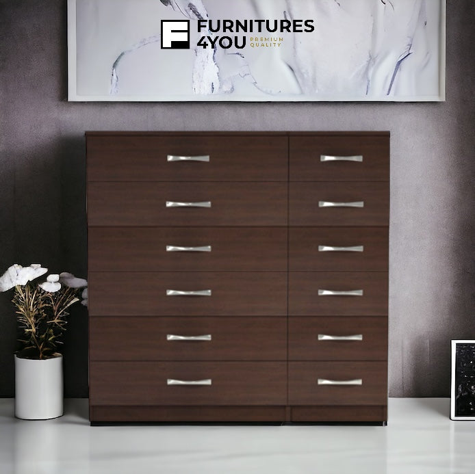 6+6 Drawer Double Chest Draw