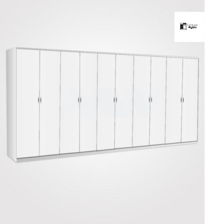 Kings 10 Door Plain Wardrobe