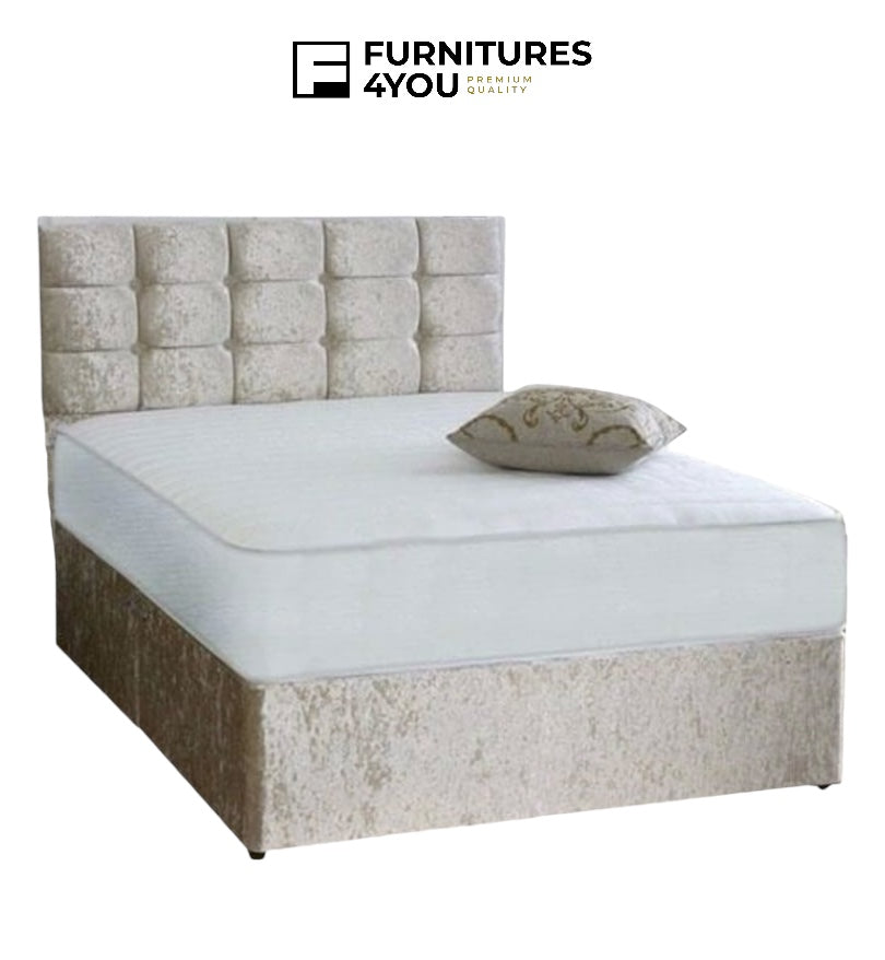 Crushed Velvet Divan Bed