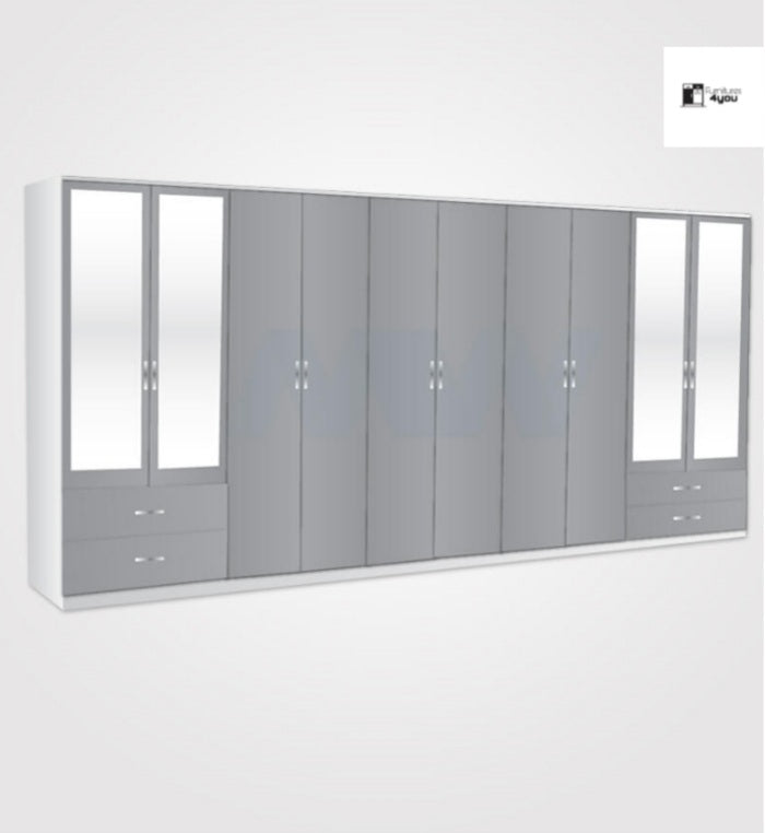 Kings 10 Door With 4 Mirrors & 4 Drawers