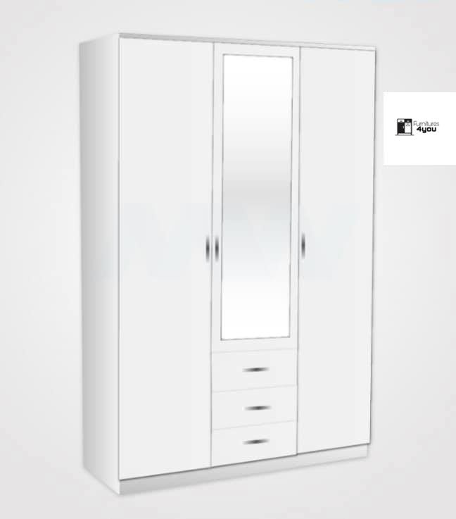 3 Door With 1 Mirror & 3 Drawers