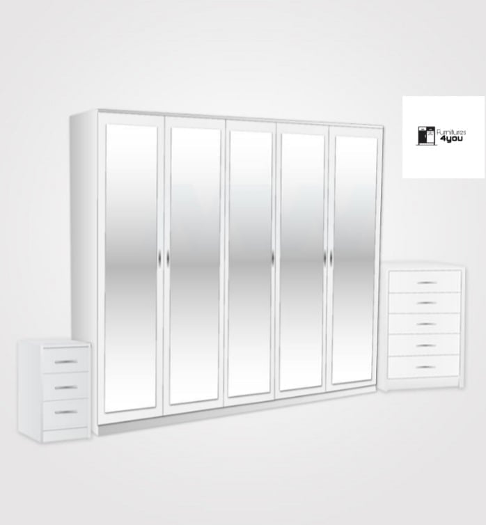 5 Door Mirrored Set