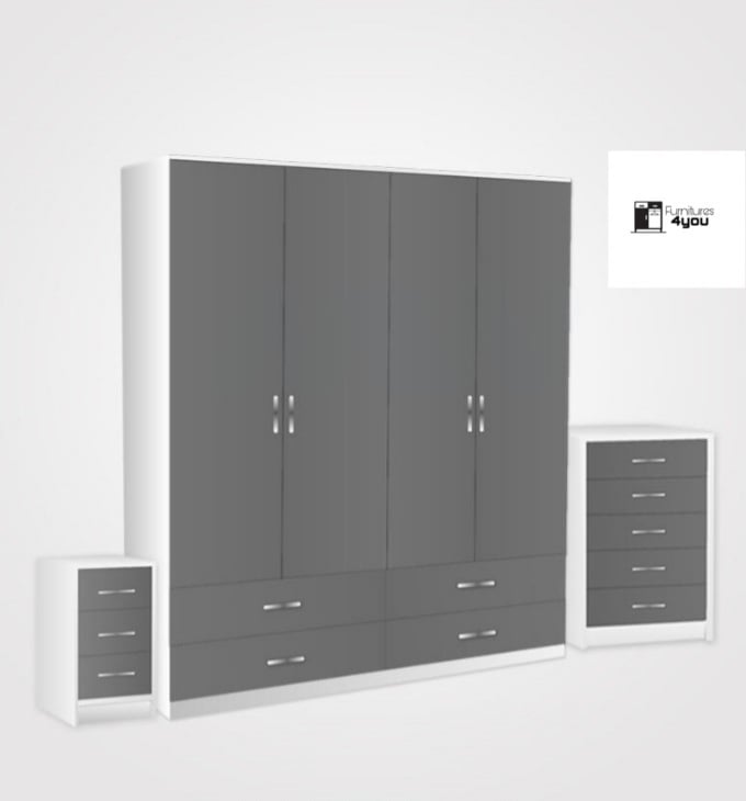 4 Door Set With 4 Drawers