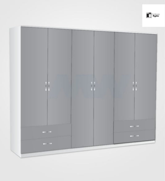 6 Door With 4 Side Drawers