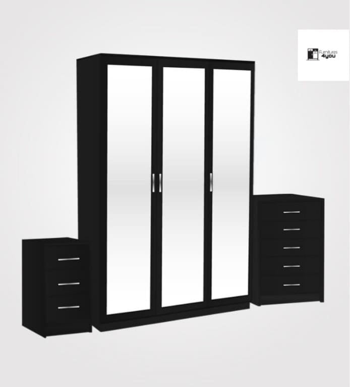 3 Door Mirrored Set